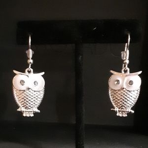 Silver dangle earrings